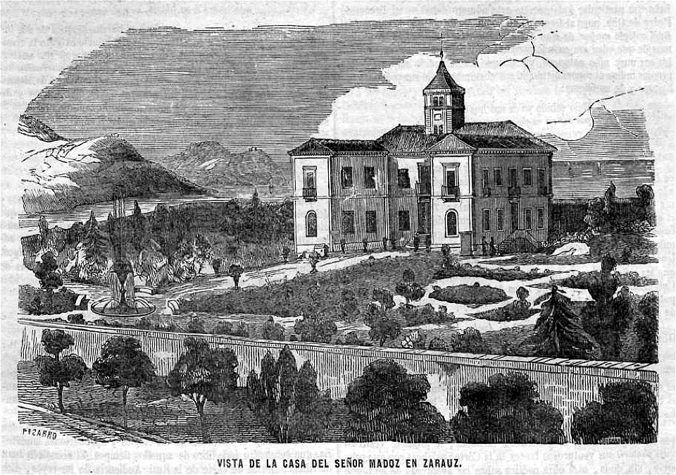 1851-03-02, Semanario Pintoresco Español, Vista de la casa del señor Madoz en Zarauz, Pizarro