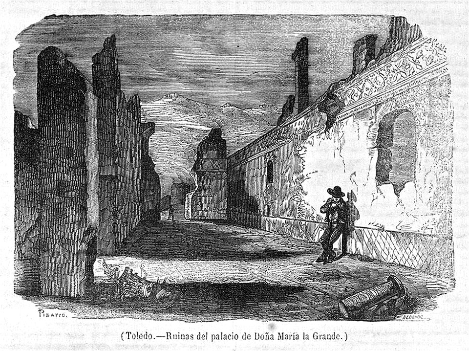 1851-09-07, Semanario Pintoresco Español, Toledo, Ruinas del palacio de Doña María la Grande