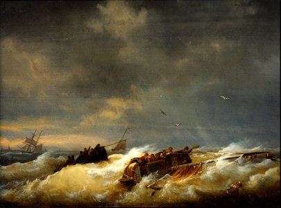 Egide Linnig - Shipwreck on the Westerschelde near Terneuzen