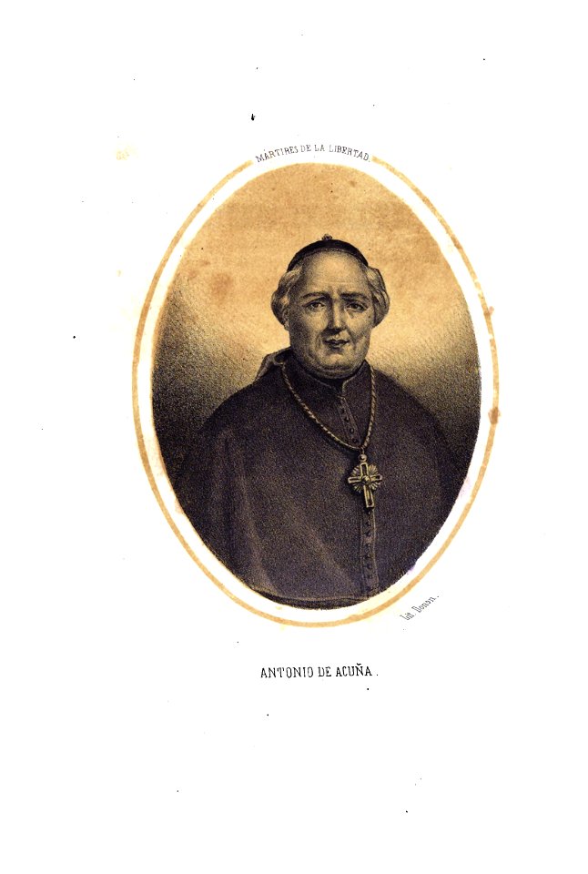 1853, Los mártires de la libertad española, vol I, Antonio de Acuña
