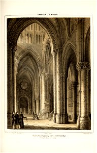 1853, Recuerdos y bellezas de España, Castilla la Nueva, tomo II, Catedral de Cuenca, nave del cruzero