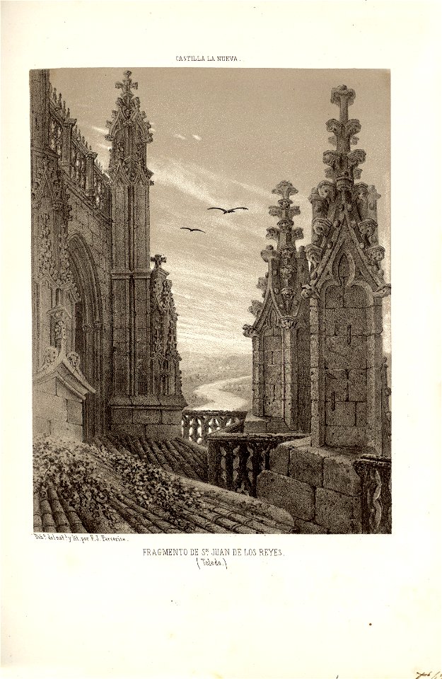 1853, Recuerdos y bellezas de España, Castilla la Nueva, tomo II, Fragmento de San Juan de los Reyes