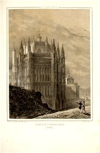 1853, Recuerdos y bellezas de España, Castilla la Nueva, tomo II, Exterior de San Juan de los Reyes, Toledo