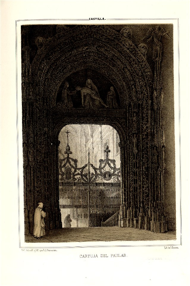 1853, Recuerdos y bellezas de España, Castilla la Nueva, tomo I, Cartuja del Paular