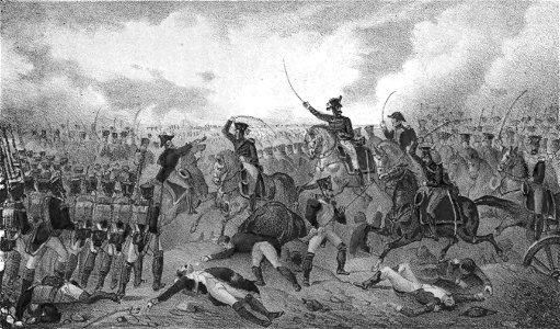 1853, Los mártires de la libertad española, vol II, El Empecinado bate en Retortillo una columna francesa (cropped)
