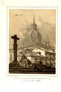 1853, Recuerdos y bellezas de España, Castilla la Nueva, tomo I, Esterior de la capilla de San Isidro en la parroquia de San Andrés, Madrid