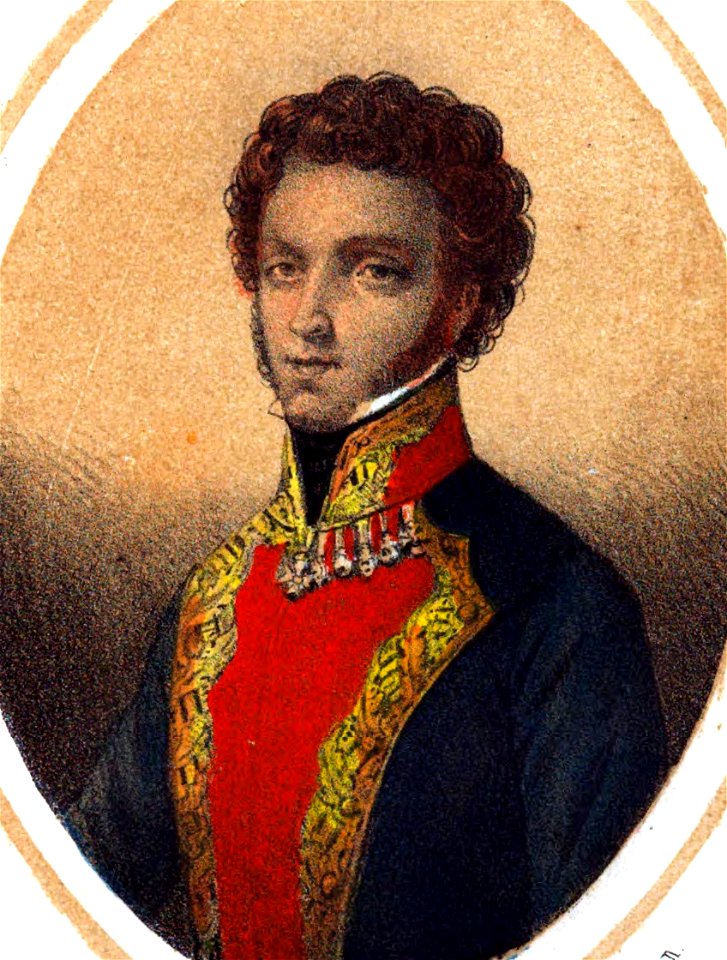 1853, Los mártires de la libertad española, vol II, José Mª Torrijos (cropped)