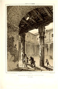 1853, Recuerdos y bellezas de España, Castilla la Nueva, tomo II, Ruinas del palacio del Duque de Frías (Ocaña)
