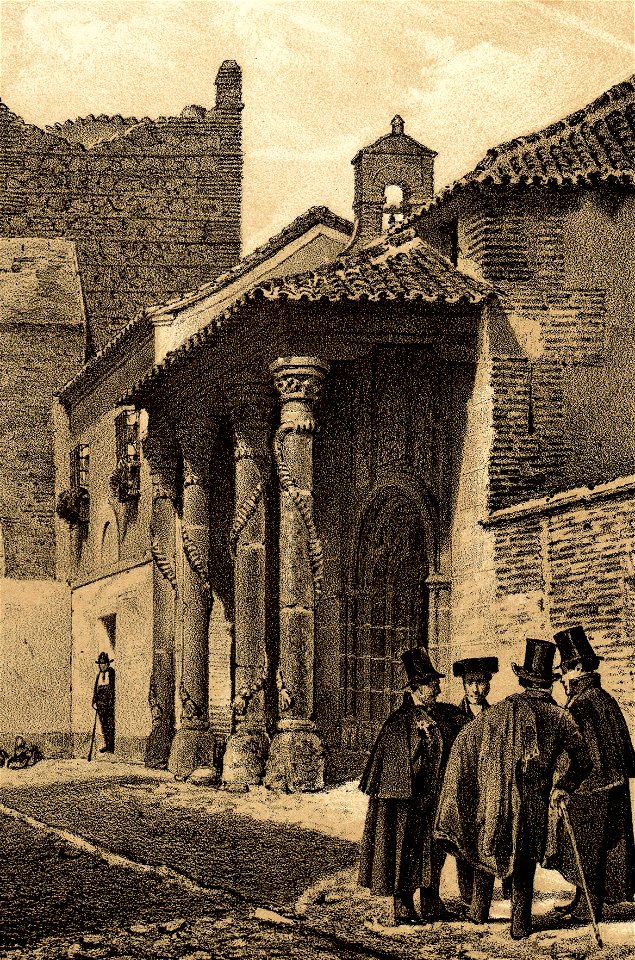 1853, Recuerdos y bellezas de España, Castilla la Nueva, tomo II, Cárcel, Talavera de la Reina (cropped) Cárcel de la Santa Hermandad