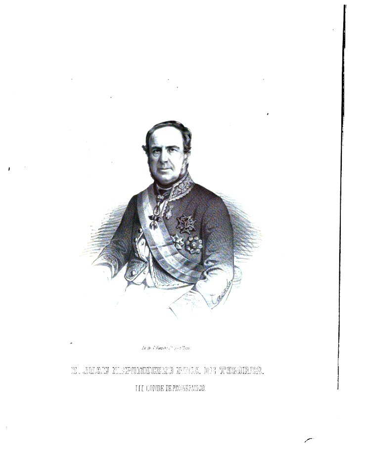 1853-1860, Blasón de España, libro de oro de su nobleza, parte primera, casa real y Grandeza de España, Juan Nepomuceno Roca de Togores