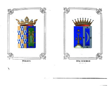 1853-1860, Blasón de España, libro de oro de su nobleza, parte primera, casa real y Grandeza de España, Perales y Pino Hermoso