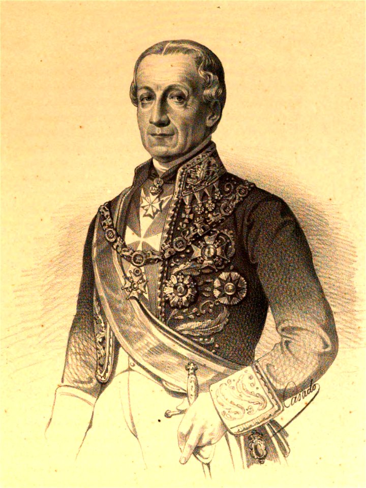 1853-1860, Blasón de España, libro de oro de su nobleza, parte primera, casa real y Grandeza de España, Ángel de Saavedra y Ramírez (cropped)