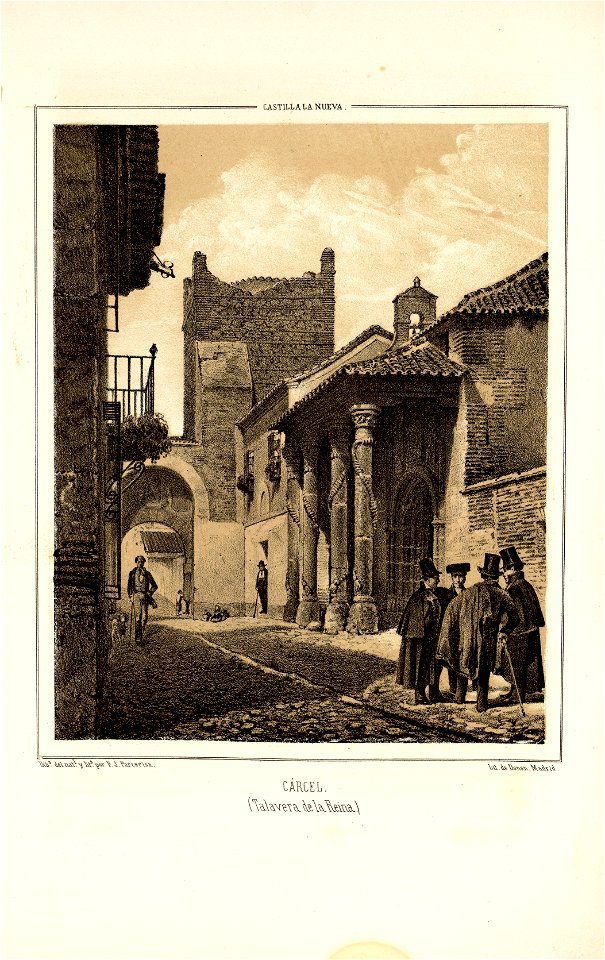 1853, Recuerdos y bellezas de España, Castilla la Nueva, tomo II, Cárcel, Talavera de la Reina