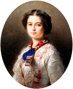 Winterhalter - Portret Cecylii Lubomirskiej. Free illustration for personal and commercial use.