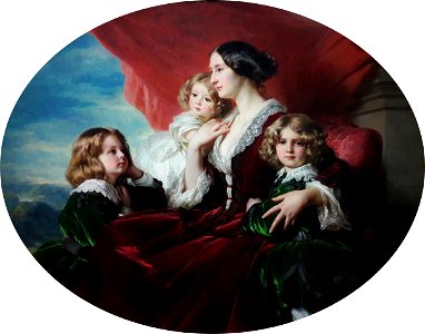 Winterhalter Eliza Krasińska with children 02