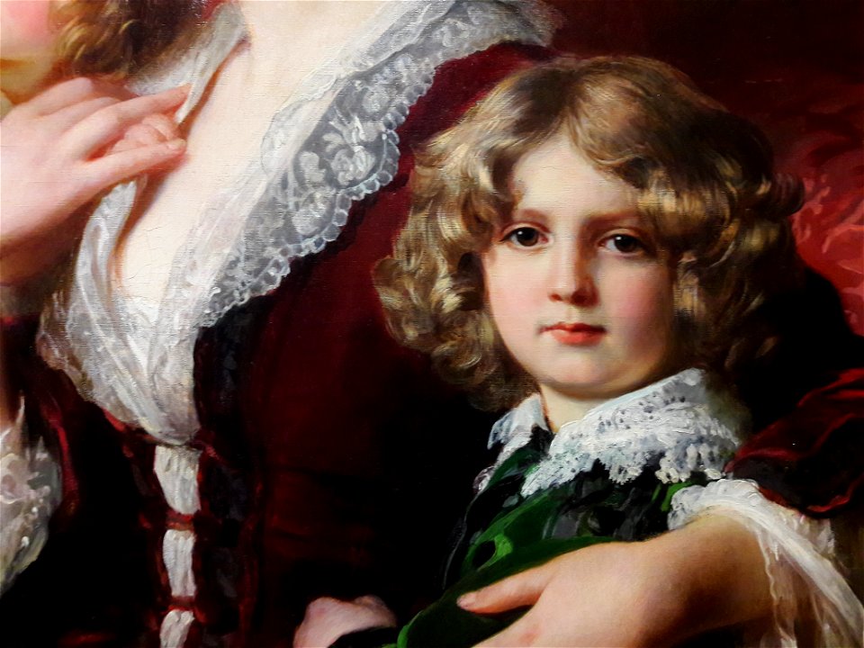 Winterhalter Eliza Krasińska with children (detail) 03