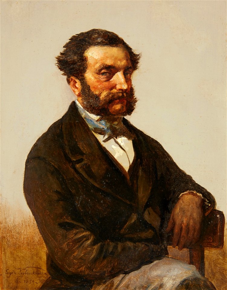 Eugène Verboeckhoven Selfportrait 1854