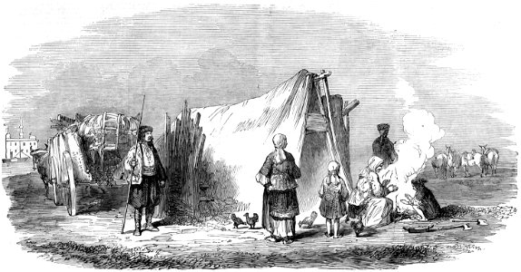 1854 - Wallach family waiting to embark for Widdin