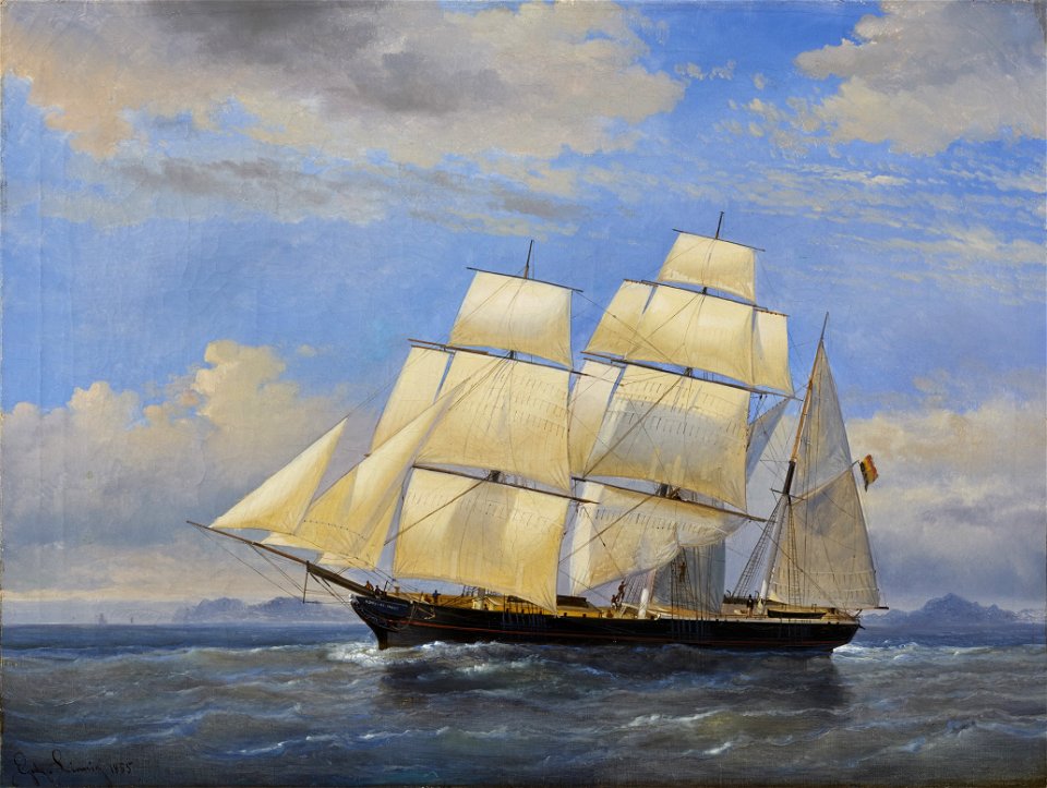 Egide Linnig - Belgian three-mast barque New York Packet