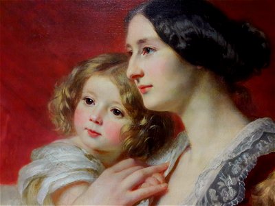 Winterhalter Eliza Krasińska with children (detail) 02