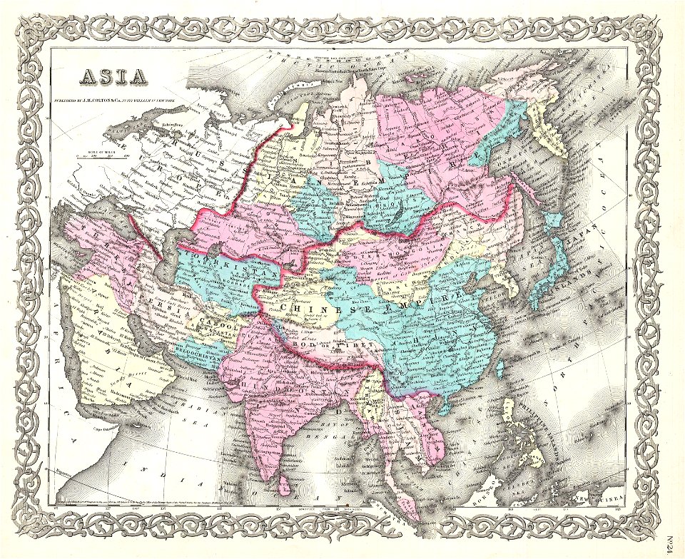1855 Colton Map of Asia - Geographicus - Asia-colton-1855