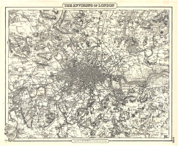 1855 Colton Map of London, England - Geographicus - London-cbl-1855