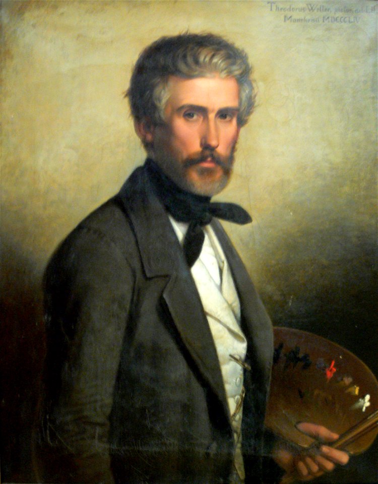 Weller Selbstbildnis 1854