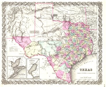 1855 Colton Map of Texas - Geographicus - Texas-colton-1855