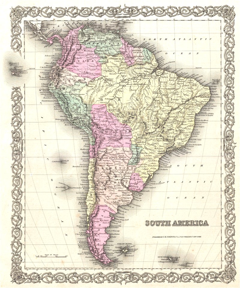 1855 Colton Map of South America - Geographicus - SouthAmerica-colton-1855