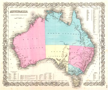 1855 Colton Map of Australia - Geographicus - Australia-colton-1855