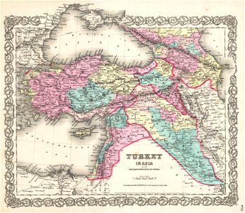 1855 Colton Map of Turkey, Iraq, and Syria - Geographicus - TurkeyIraq-colton-1855