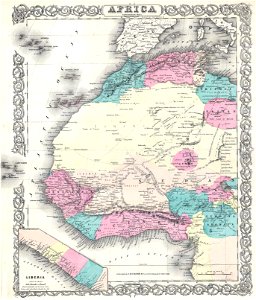 1855 Colton Map of Western Africa - Geographicus - AfricaW-c-55