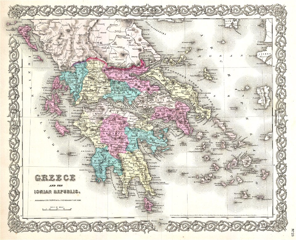 1855 Colton Map of Greece - Geographicus - Greece-colton-1855