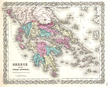 1855 Colton Map of Greece - Geographicus - Greece-colton-1855