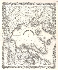 1855 Colton Map of the Arctic or North Pole - Geographicus - NorthernRegions-colton-1855