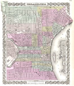 1855 Colton Plan or Map of Philadelphia, Pennsylvania - Geographicus - Philadelphia-colton-1855