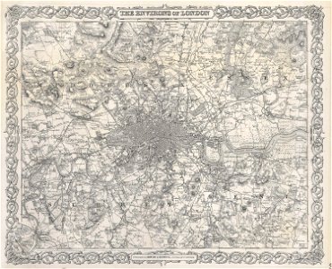 1855 Colton Map or Plan of London, England - Geographicus - London-c-55