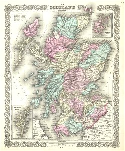 1855 Colton Map of Scotland - Geographicus - Scotland-colton-1855
