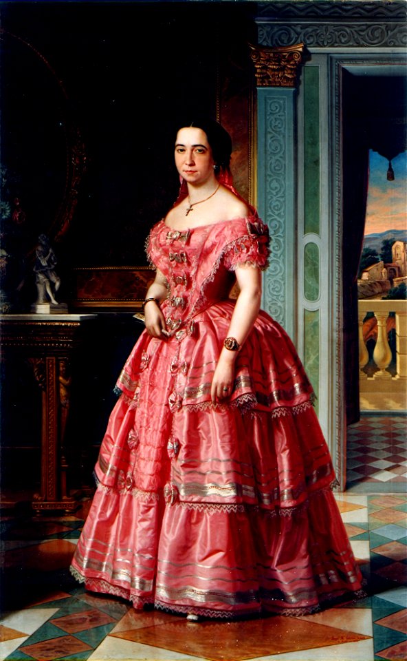 Ángel María Cortellini - Retrato de una dama