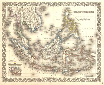 1855 Colton Map of the East Indies (Singapore, Thailand, Borneo, Malaysia) - Geographicus - EastIndies-colton-1855