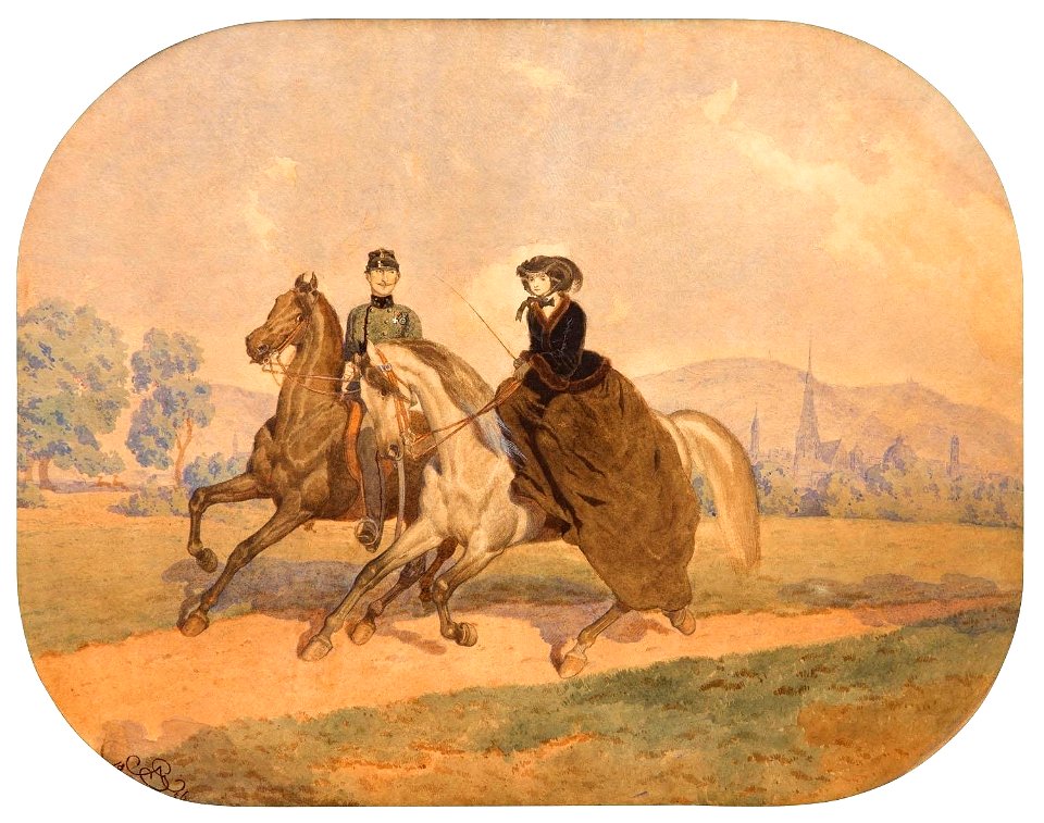 Artur Grottger - Przejażdżka 1856
