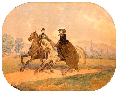 Artur Grottger - Przejażdżka 1856