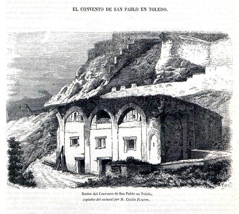 1857-06-14, Semanario Pintoresco Español, El convento de San Pablo en Toledo, Pizarro, Noguera