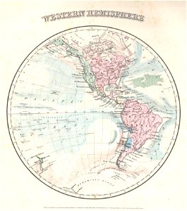 1858 Colton's Map of the Western Hemisphere - Geographicus - WesternHemi-colton-1858