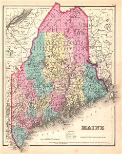 1857 Colton Map of Maine - Geographicus - Maine-colton-1857