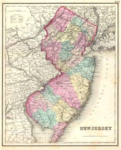 1857 Colton Map of New Jersey - Geographicus - NewJersey-colton-1857