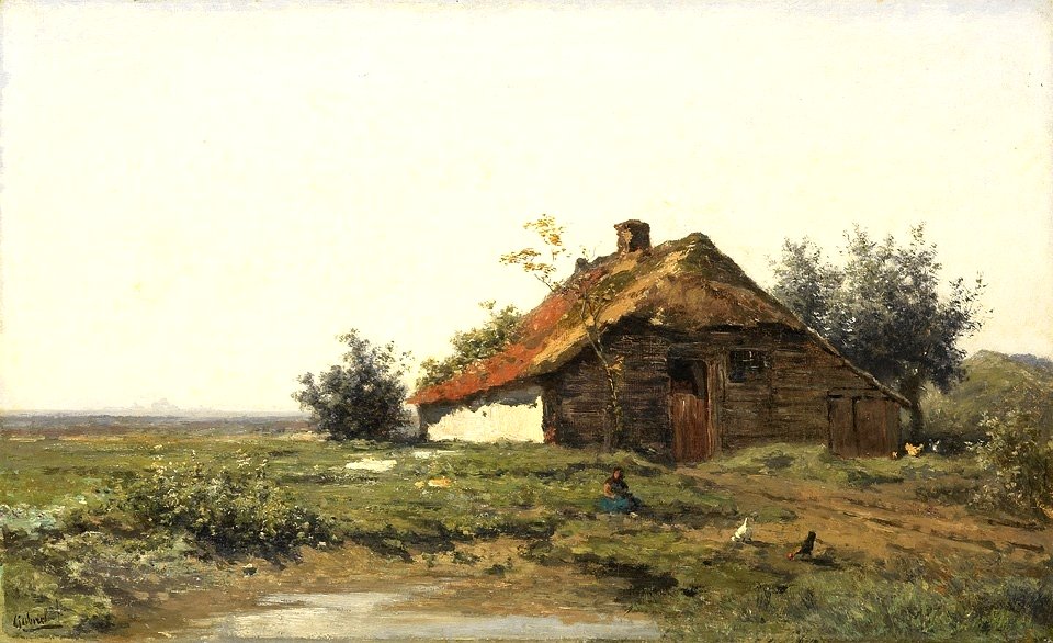 Paul Gabriël - Boerderij in open veld