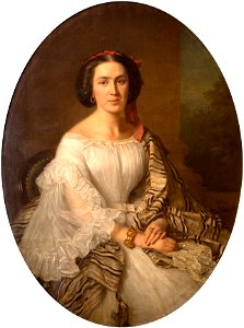 Józef Simmler - Portret Lucyny Karskiej