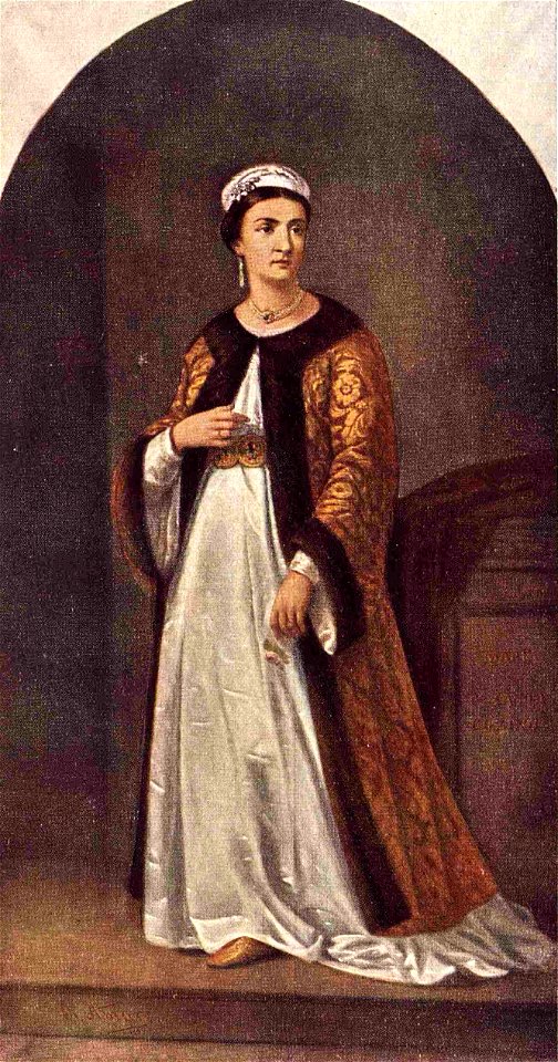1860-70 - Aman - Portretul Mariei sotia marelui spătar Mihail Cantacuzino