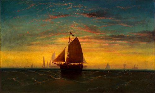 1860s BostonHarbor byCharlesManger SmithsonianAmericanArt 1970.183 1a